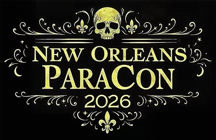 Skull and fleur-de-lis design with 'New Orleans ParaCon 2026' text.